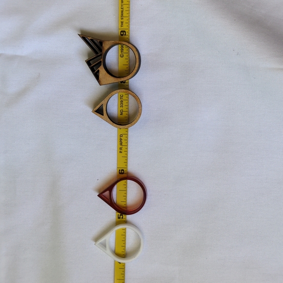 Set of 4 stackable rings - Picture 3 of 3